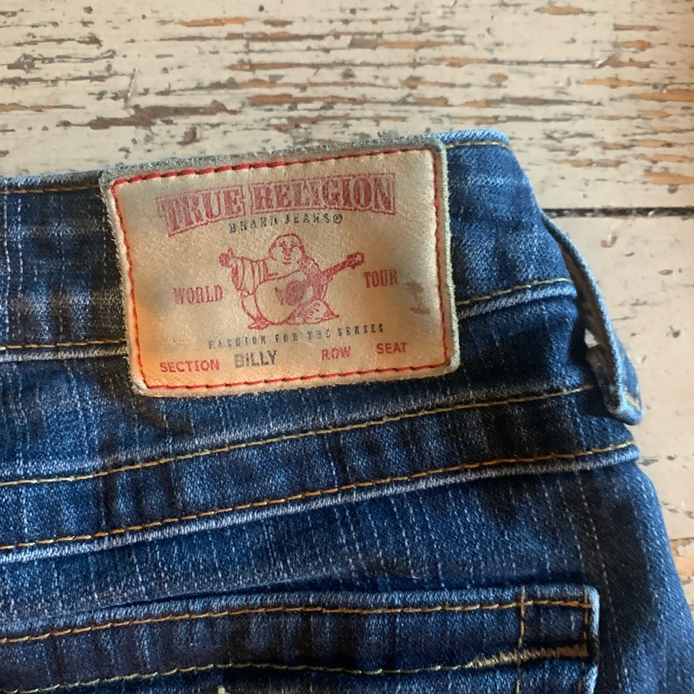 low rise true religion jeans, good condition
